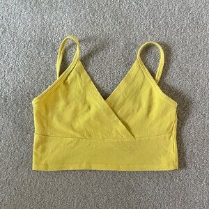 Brandy Melville Yellow Crop Top
